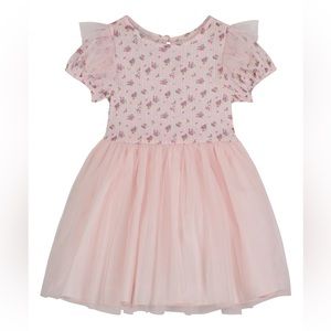 Pippa & Julie ruffle fit & flare tulle floral dress
